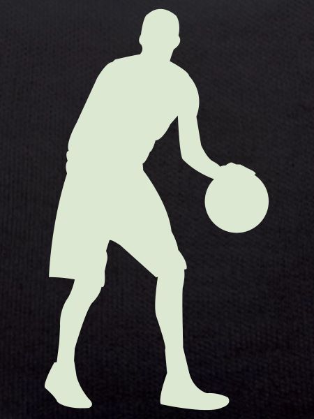 Silhouette de basket vert pastel