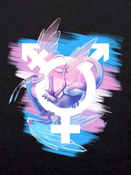 Transgender Pride Dragon