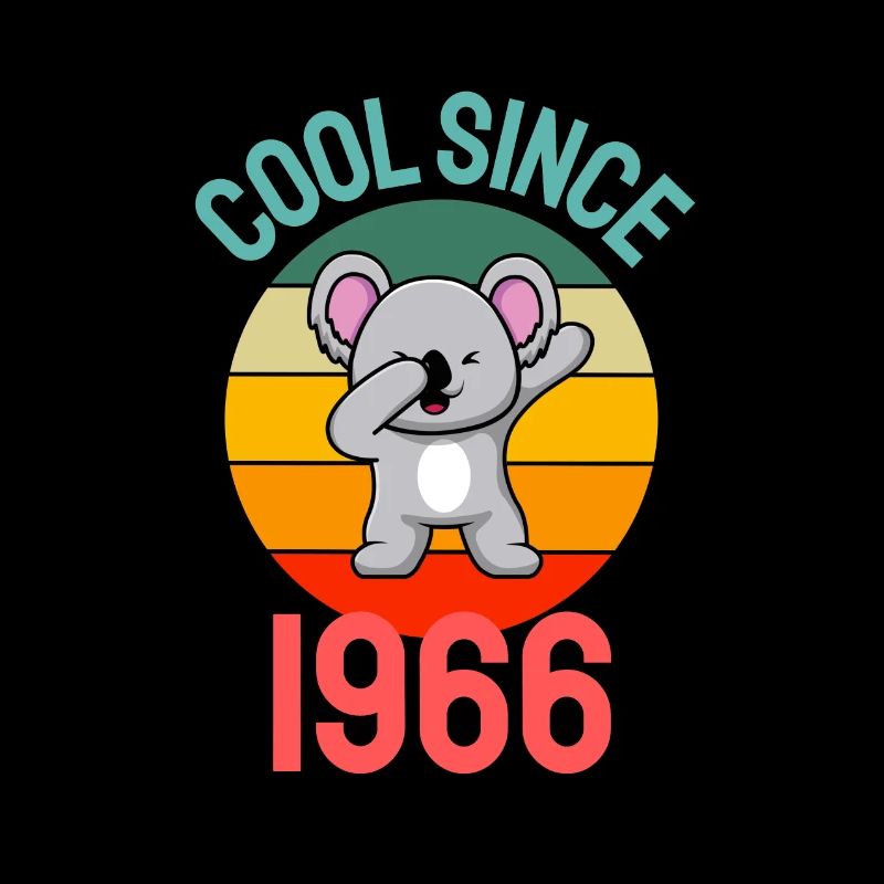 Cool since 1966 Retro Dabbing Koala 56th birthday