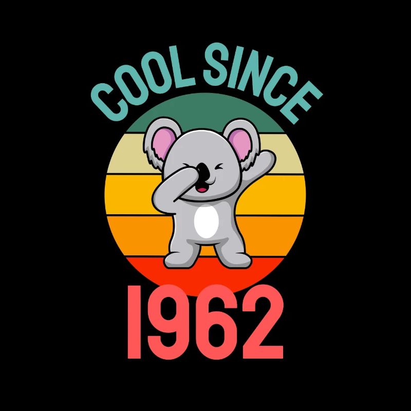 Cool seit 1962 Retro Dabbing Koala 61. Geburtstag