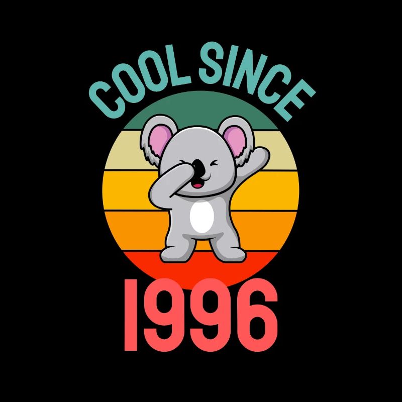 Cool seit 1996 Retro Dabbing Koala 26. Geburtstag