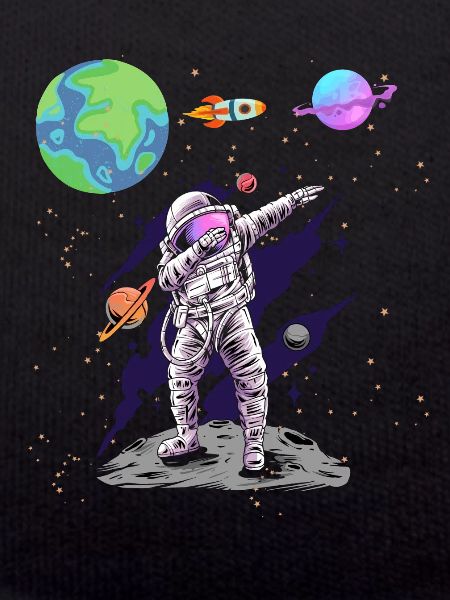 Dabbing Astronaute Planètes spatiales Astronomie