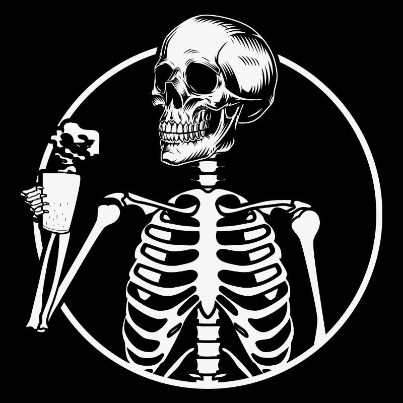 Lustiges Skelett Halloween Geschenk Lehrer