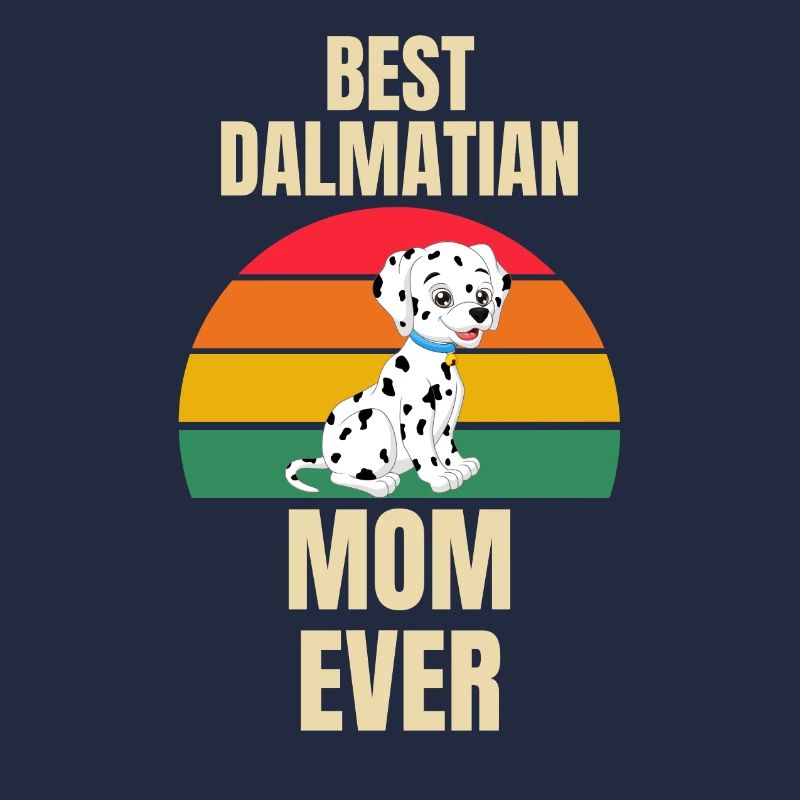 Retro Hunde Mama Dalmatiner