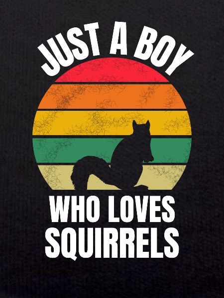 Retro Grunge Squirrel Boy