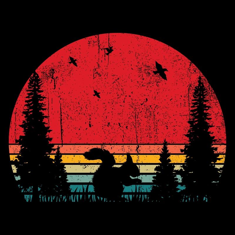 Tier im Wald Eichhörnchen