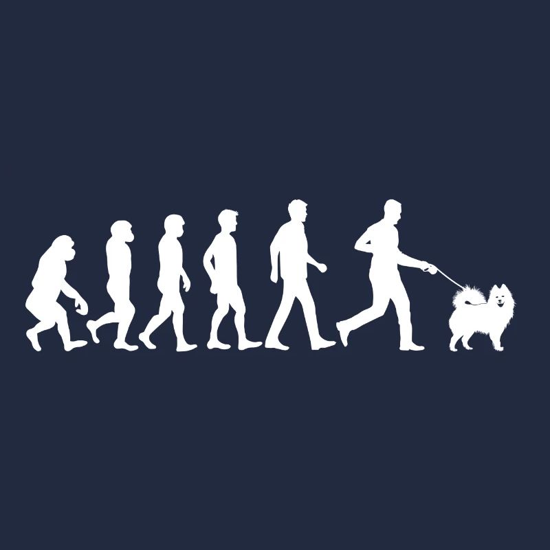 Samoyed Hund Evolution Hundebesitzer