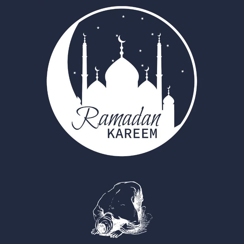 Ramadan Praying Man White