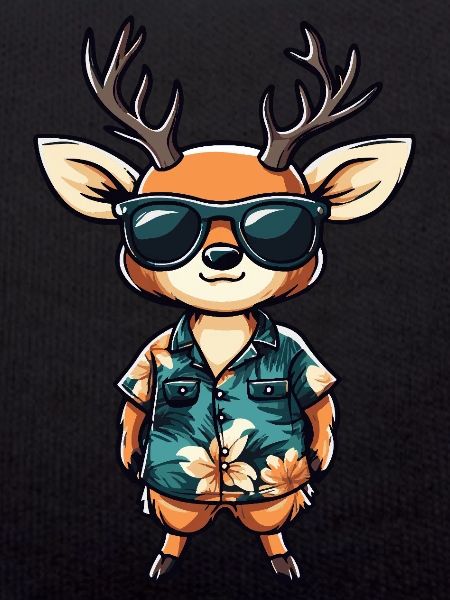 Deer Comic Funny Summer