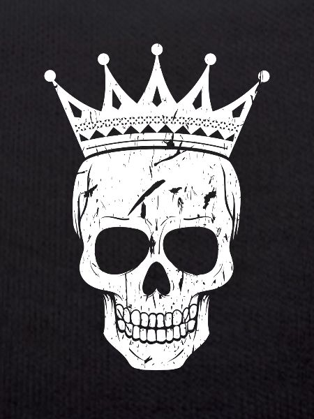 Skull with crown