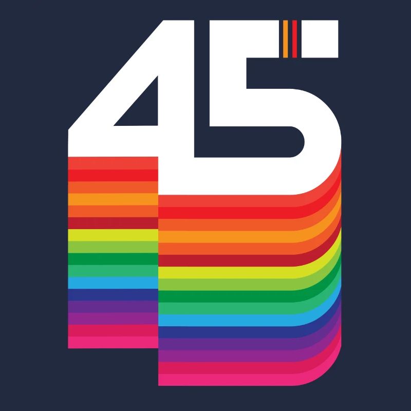 45 years "birthday"