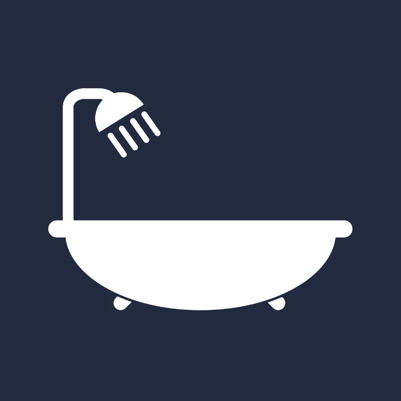Baignoire avec pommeau de douche