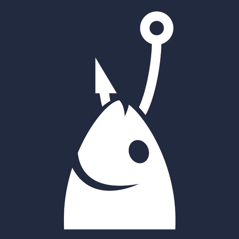 Fish head on the hook