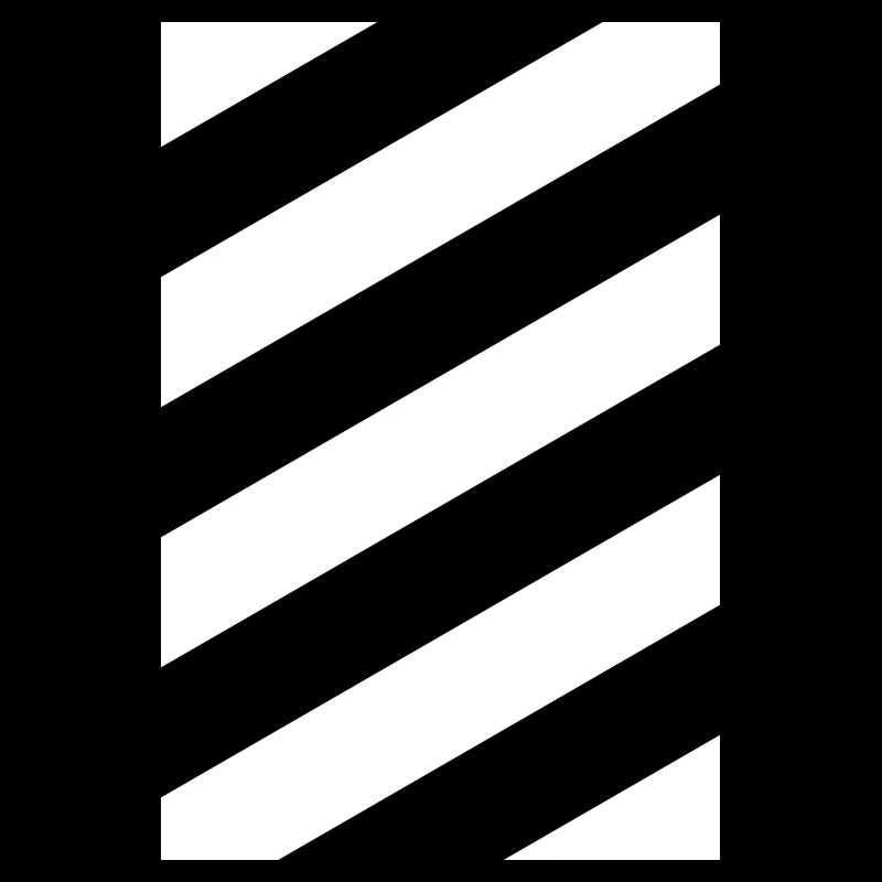 Minimalistisches Design - Weiße Streifen Diagonal