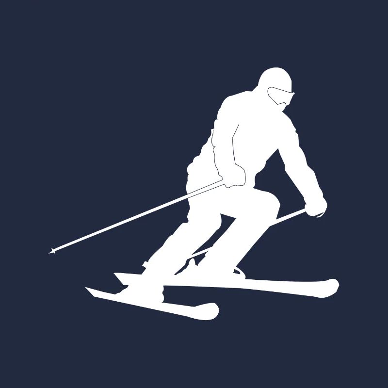 Silhouette skieur