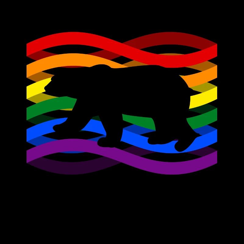 Eisbär Regenbogen