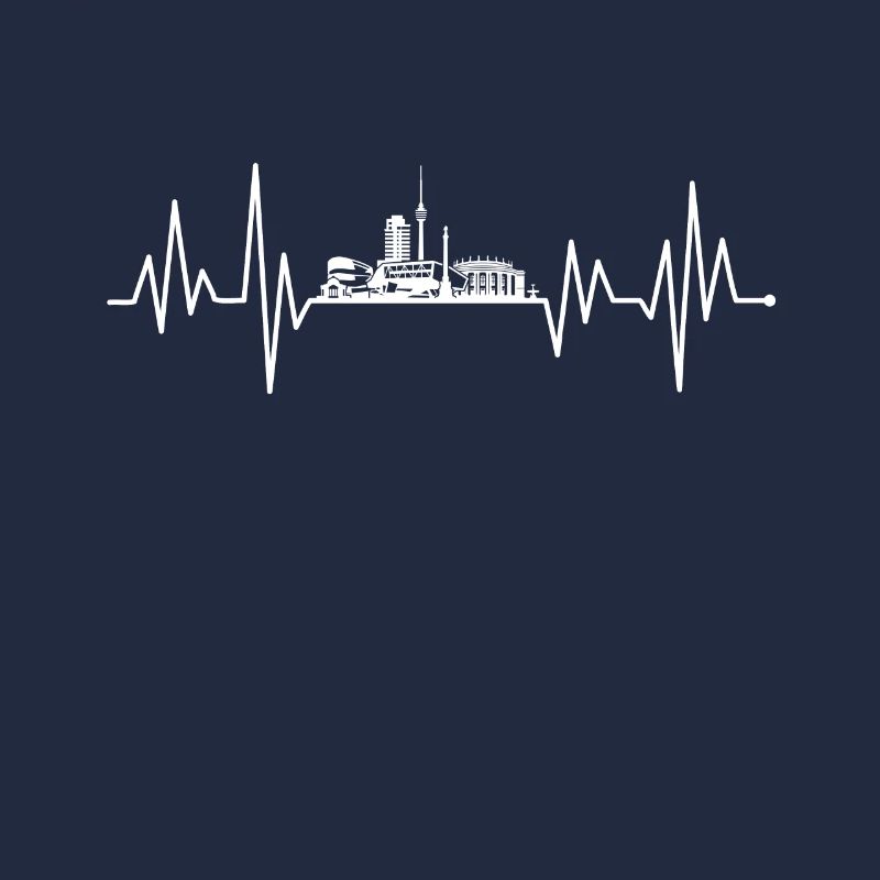 Stuttgart skyline heartbeat