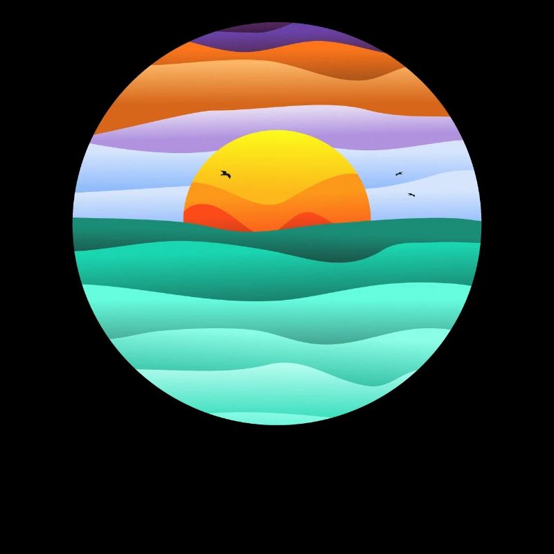 circular sunset