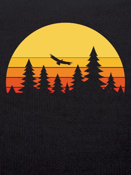 Forest Landscape Retro