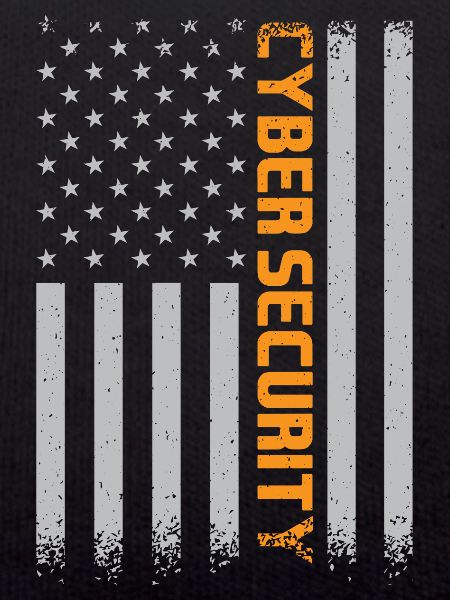 Cybersecurity American Flag