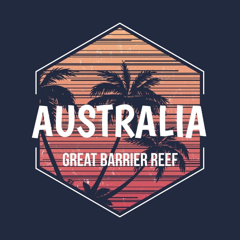 Great Barrier Reef Beach Vacation Souvenir