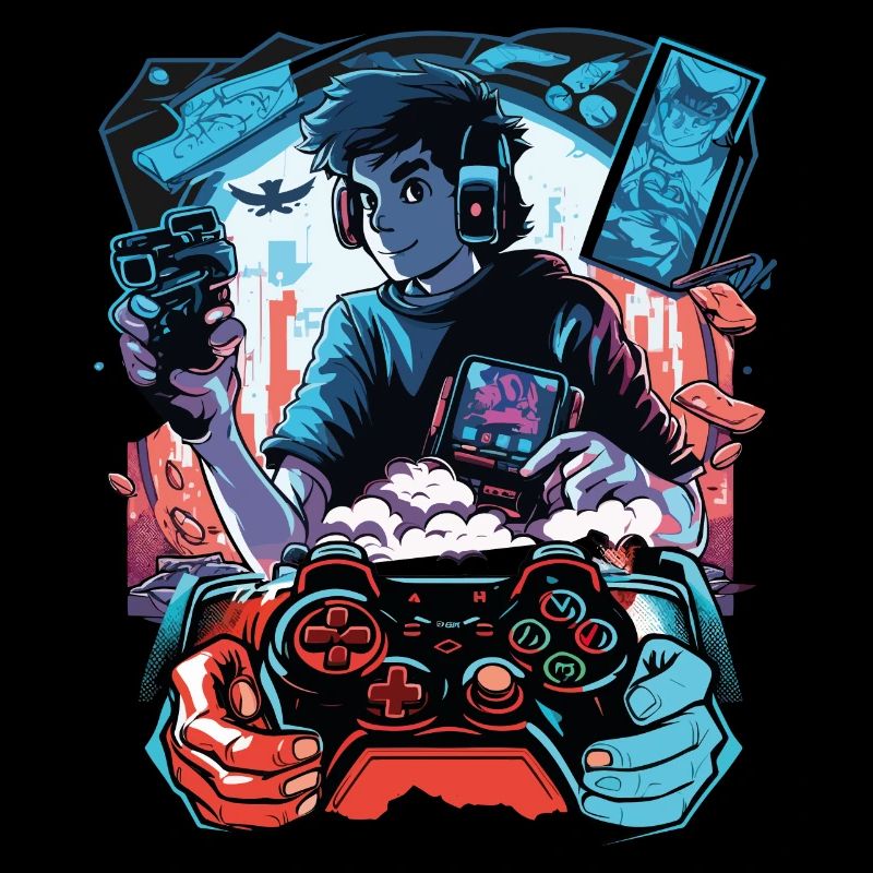 Anime Gaming Gamer Video Game Controller