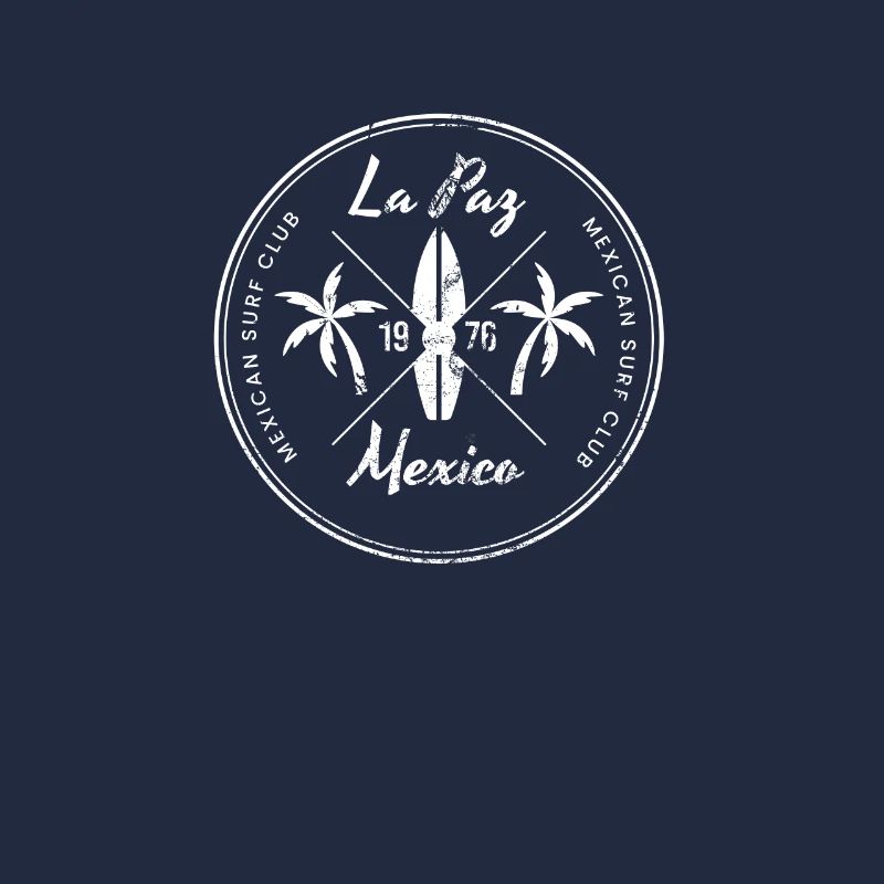 Retro La Paz Mexico Beach Vacation Souvenir