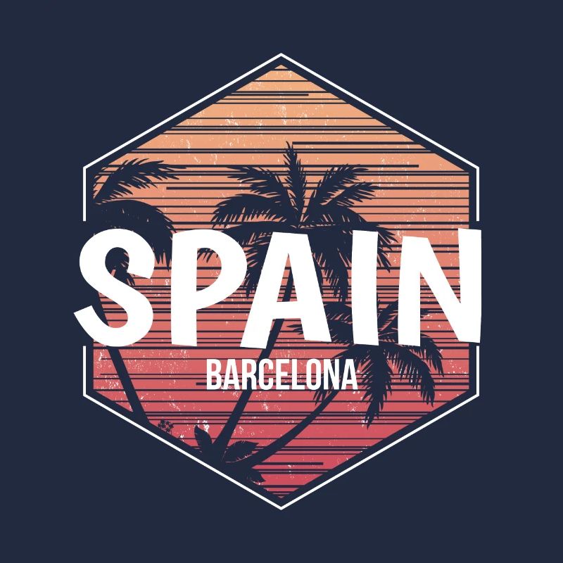 Souvenir de vacances à la plage de Barcelone