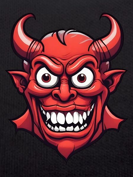Halloween Demon Devil Head