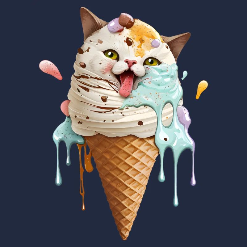 Crème glacée chat