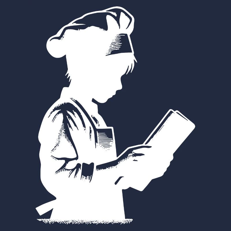 Trainee Chef and Hobby Baker Silhouette Portrait
