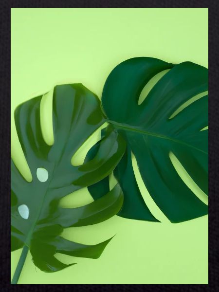 Monstera-Blätter