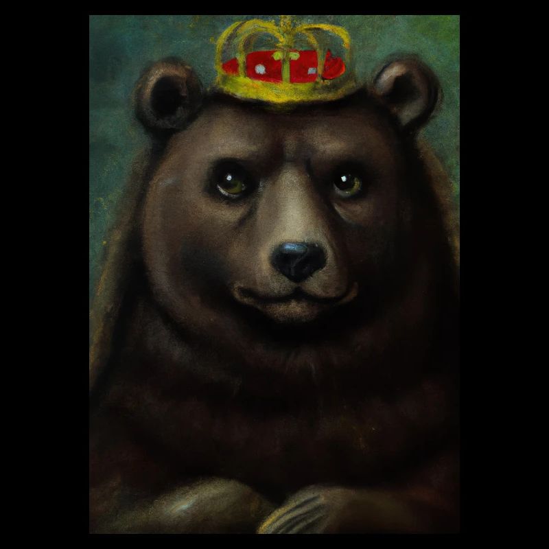 Bär mit Krone