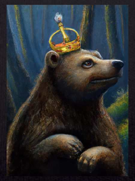 Bär mit Krone