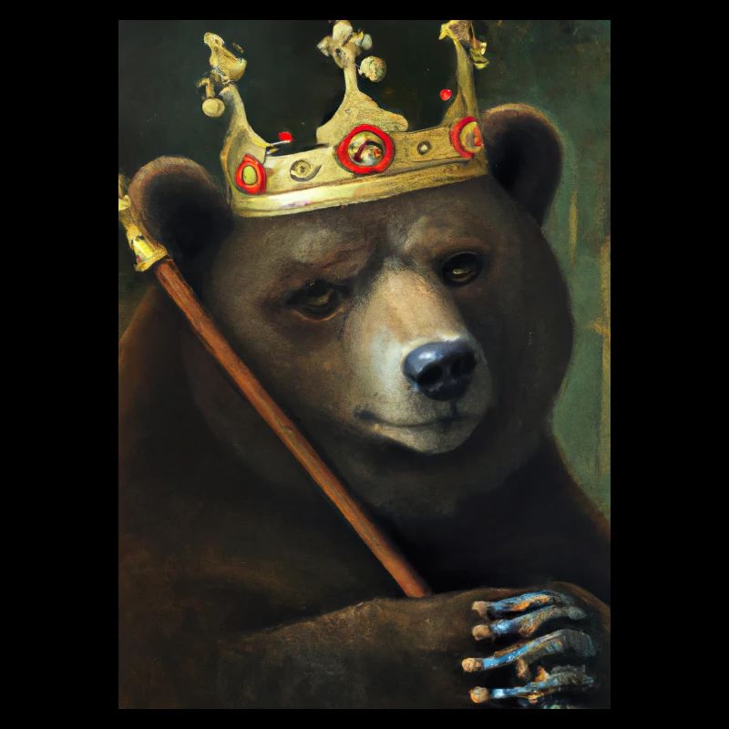 Bär mit Krone