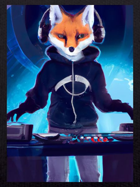 Fox am DJ-Pult