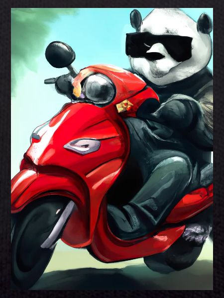 Motorrad-Panda