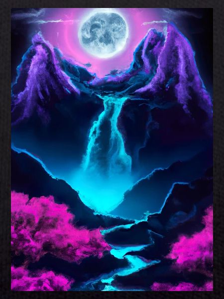 Mystischer Wasserfall