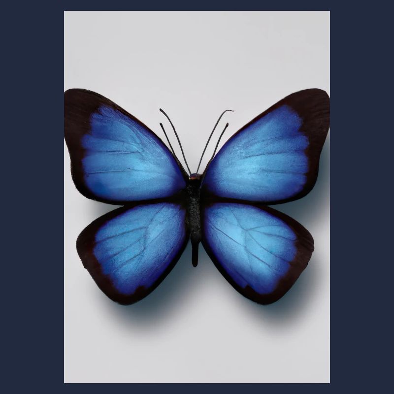 Blauer Schmetterling
