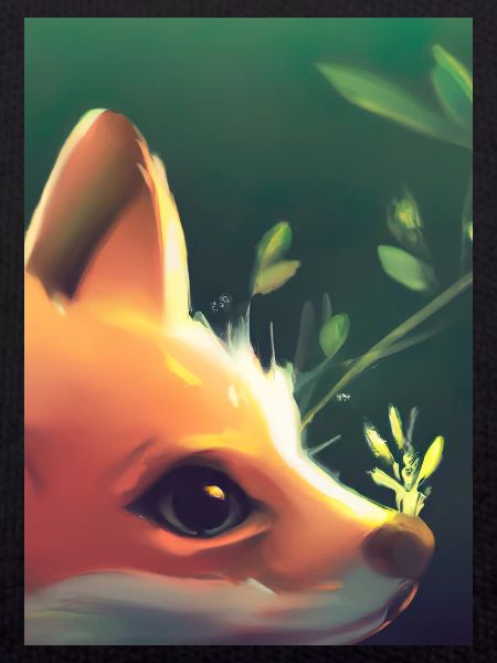 Niedliche Fuchs-Malerei