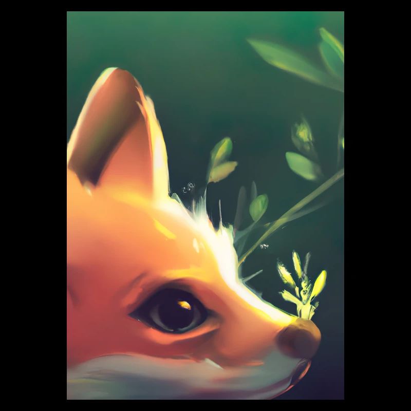 Niedliche Fuchs-Malerei