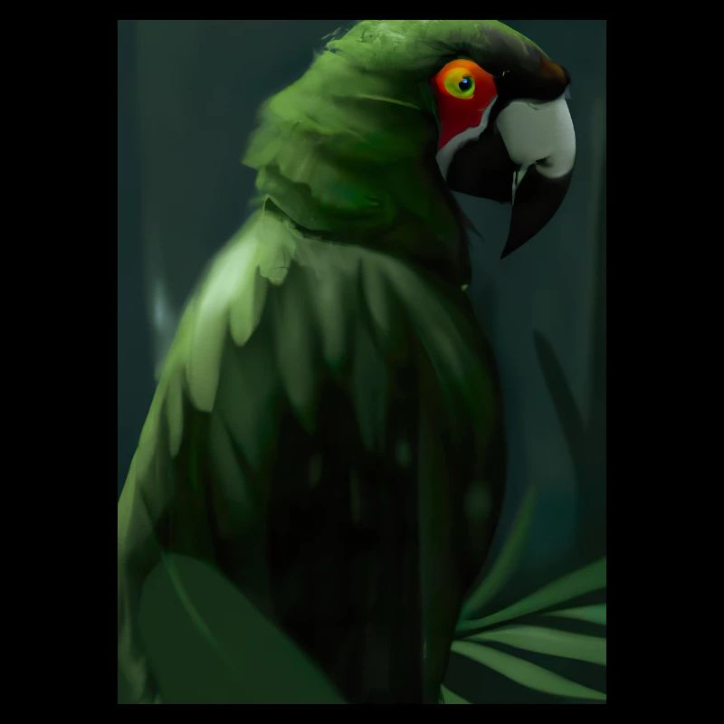 Grüner Dschungelvogel