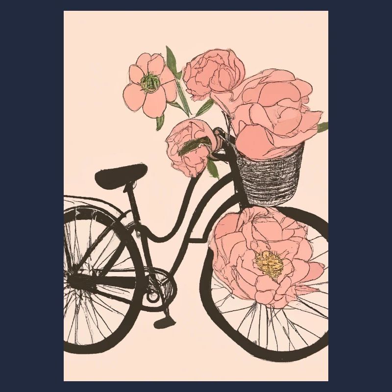 Fahrrad mit Blumen