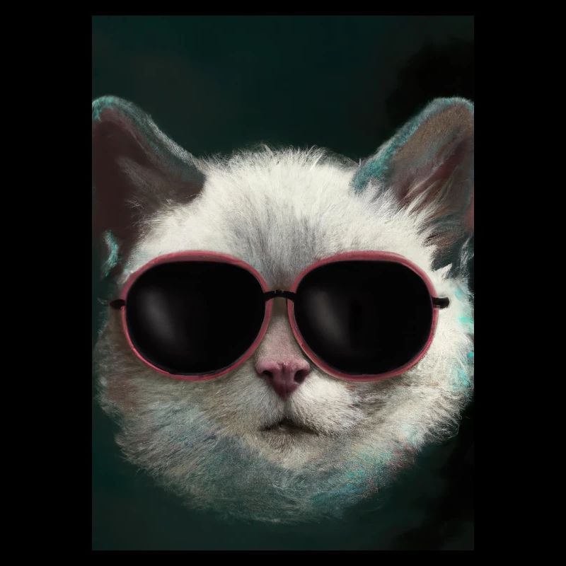 Katze mit Sonnenbrille