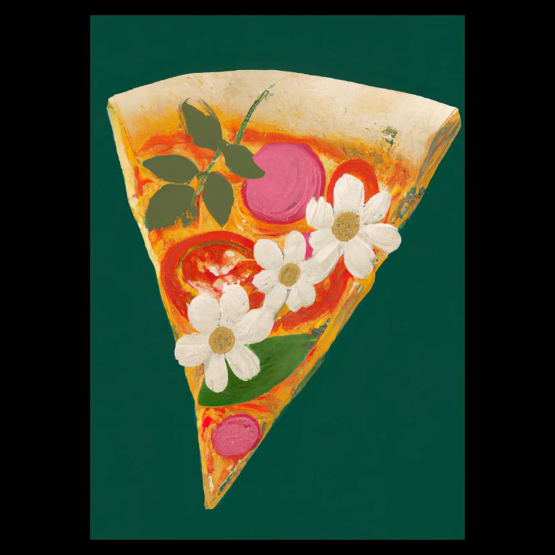 Blümchen-Pizza