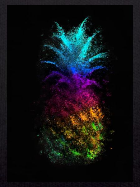 Regenbogen Ananas