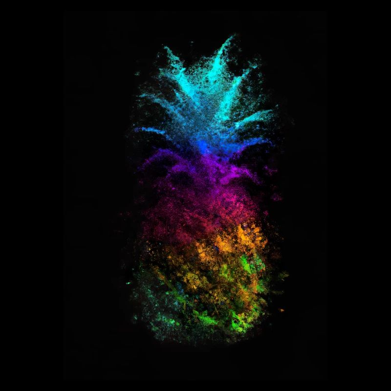 Regenbogen Ananas