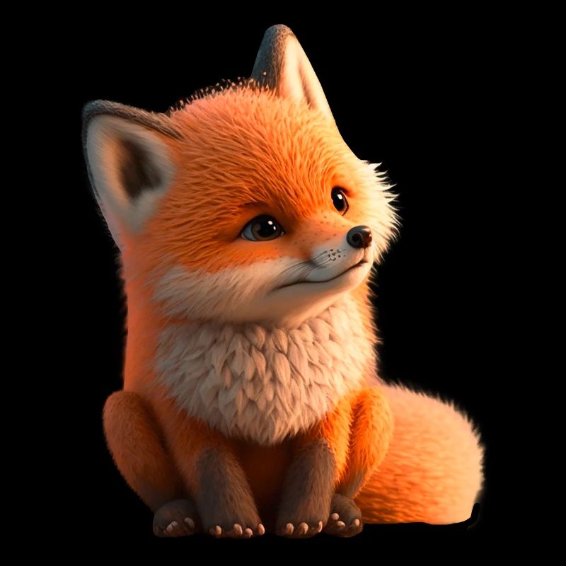 Fuchs sitzend