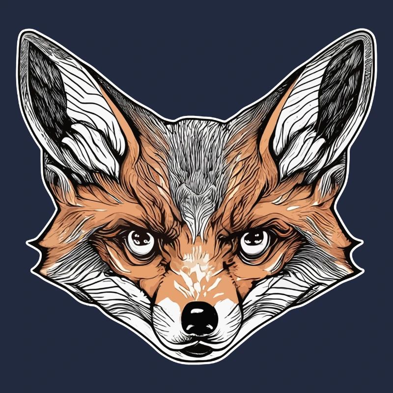 Renard avec un regard profond