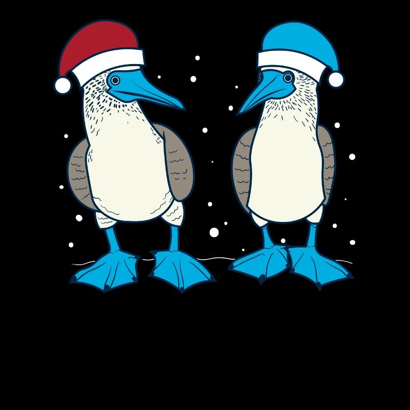 Blue-footed booby Christmas